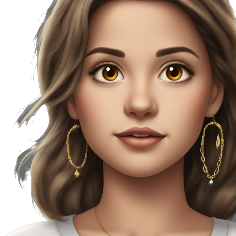 serene beauty portrait concept emoji