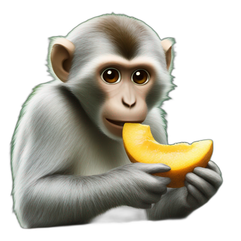 monkey eating monkey emoji