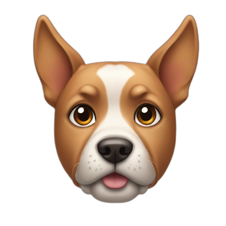 Dog with 3 ears emoji