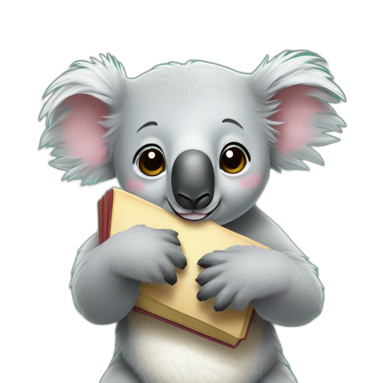 Koala hugging the word “Sara” emoji