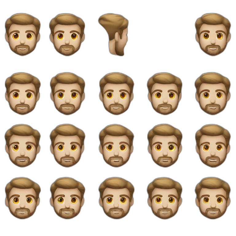 entrepreneur male short beard darkblond hair emoji