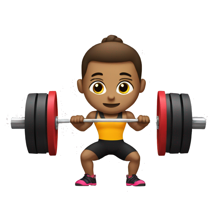 Olympic weightlifter snatch emoji