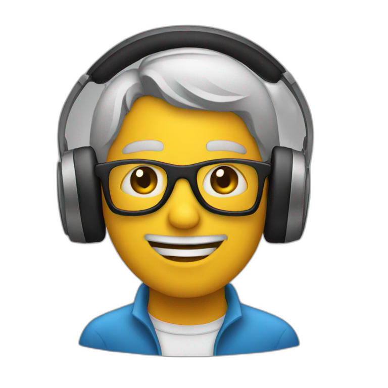 Person music producing emoji