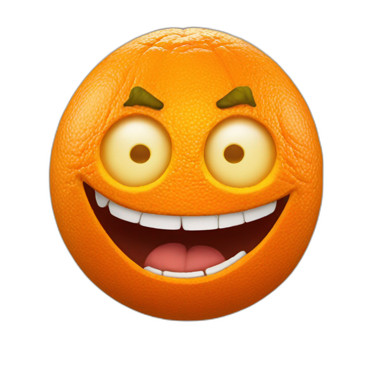 annoying orange emoji | AI Emoji Generator