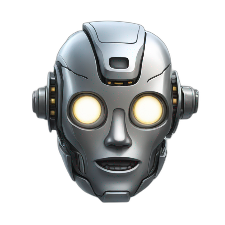 robot，Chest above emoji