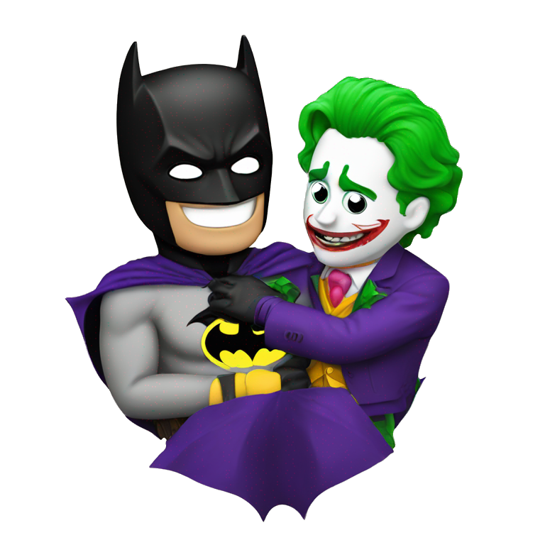 Batman with joker emoji