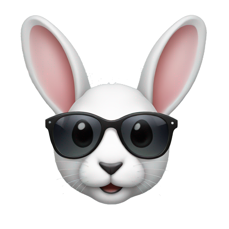 rabbit with sunglasses emoji