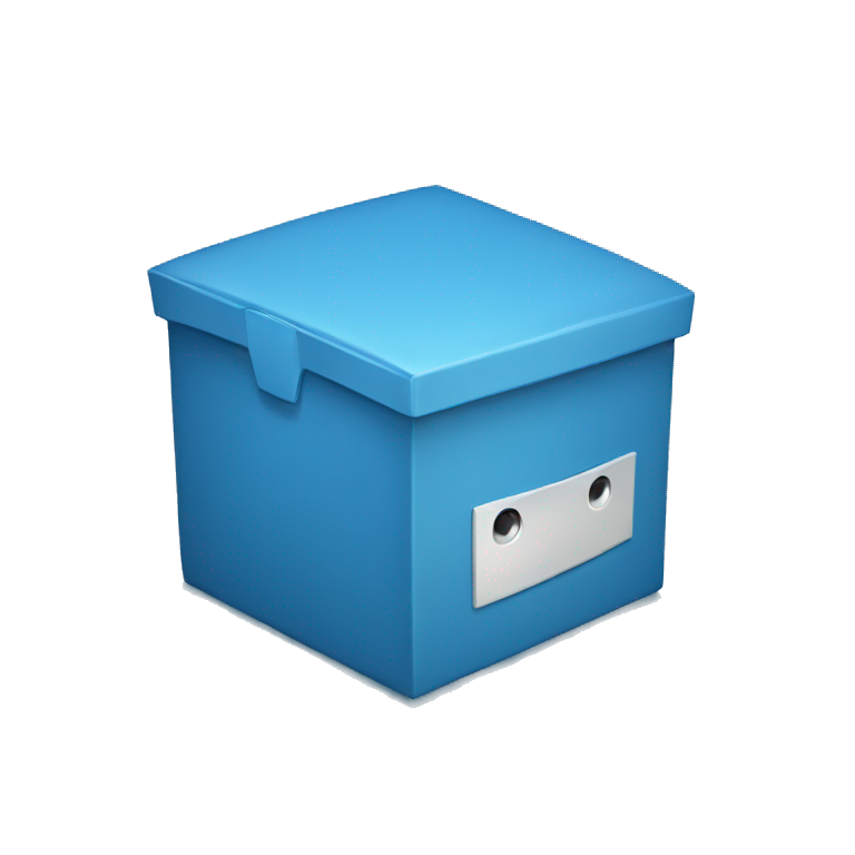 blue box emoji
