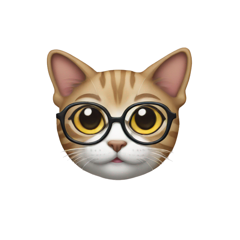 Cat with Glasses emoji