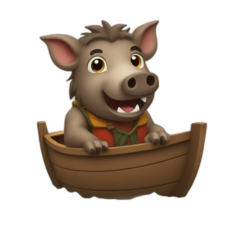 boar on boat emoji