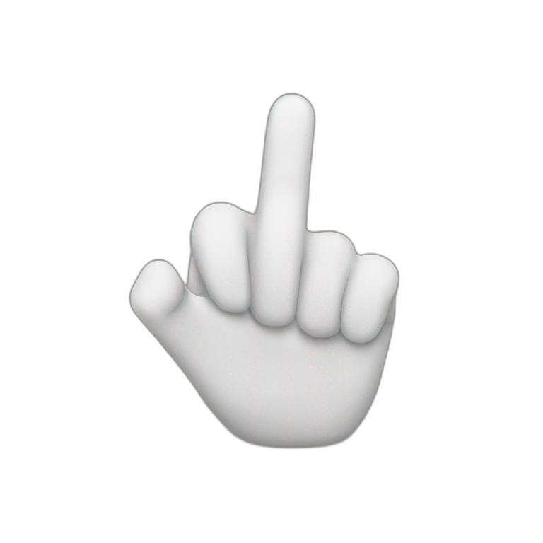 finger pointing emoji