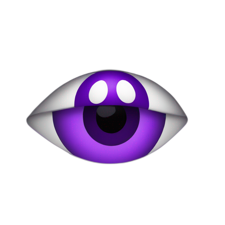 purple eye emoji emoji