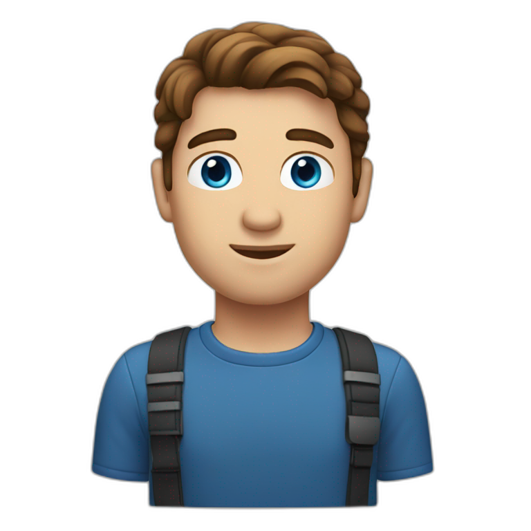 man-with-brown-hair-and-blue-eyes emoji