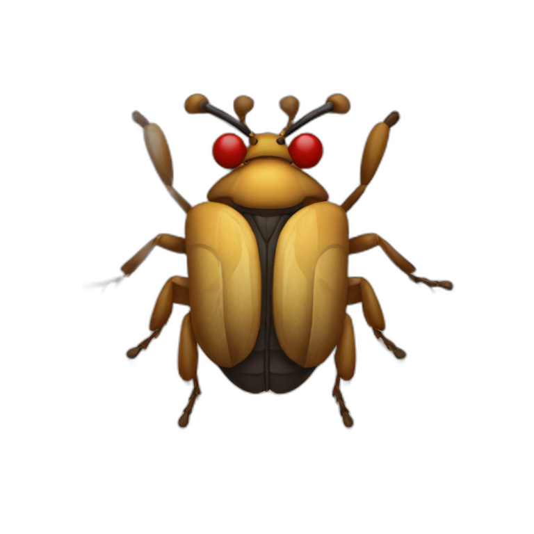 bug with no sign in front of the bug emoji