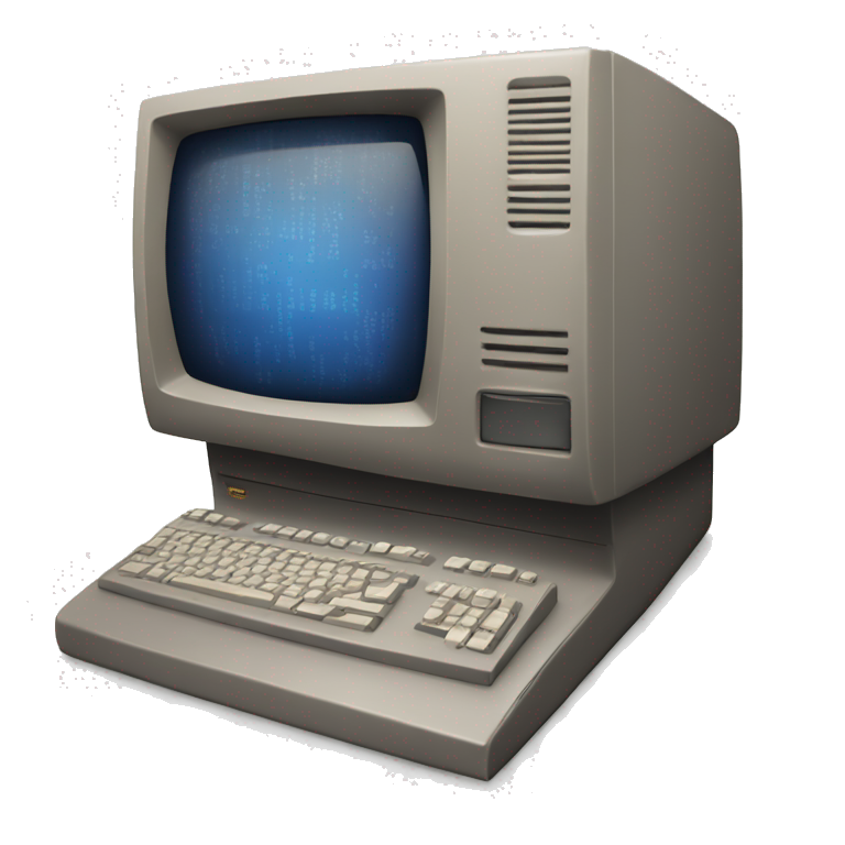 Old computer emoji