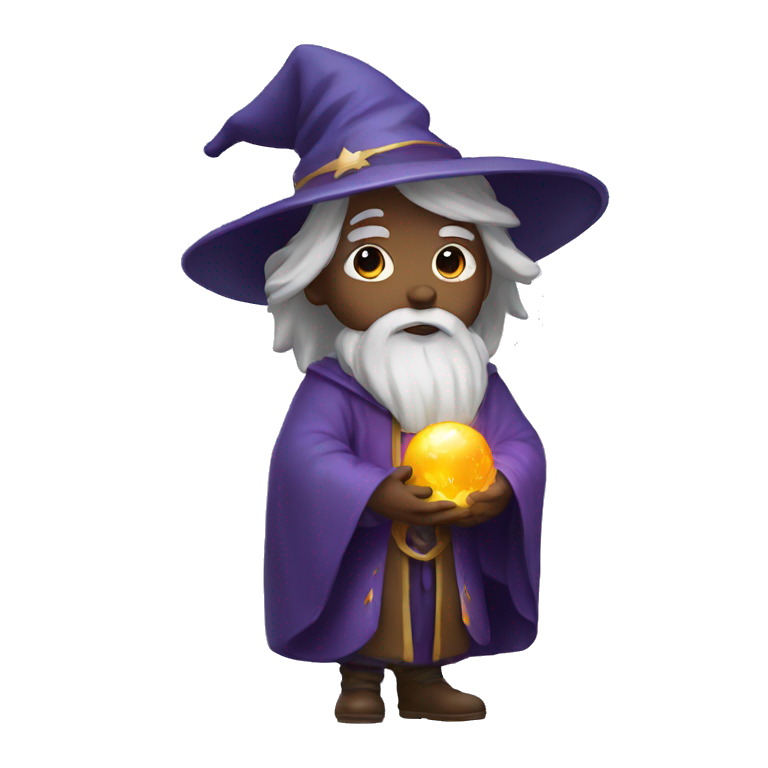 wizard with a halo emoji