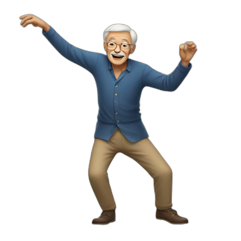 old man dancing  emoji