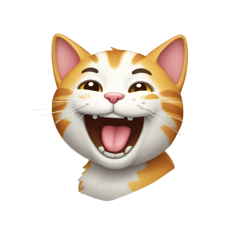 tom cat laughing emoji