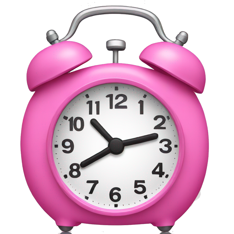 pink alarm clock emoji