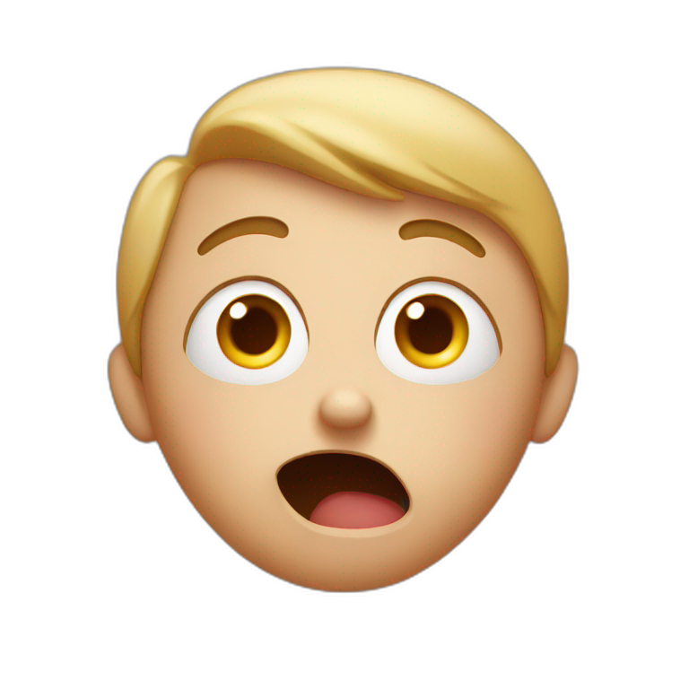 Shocked face emoji