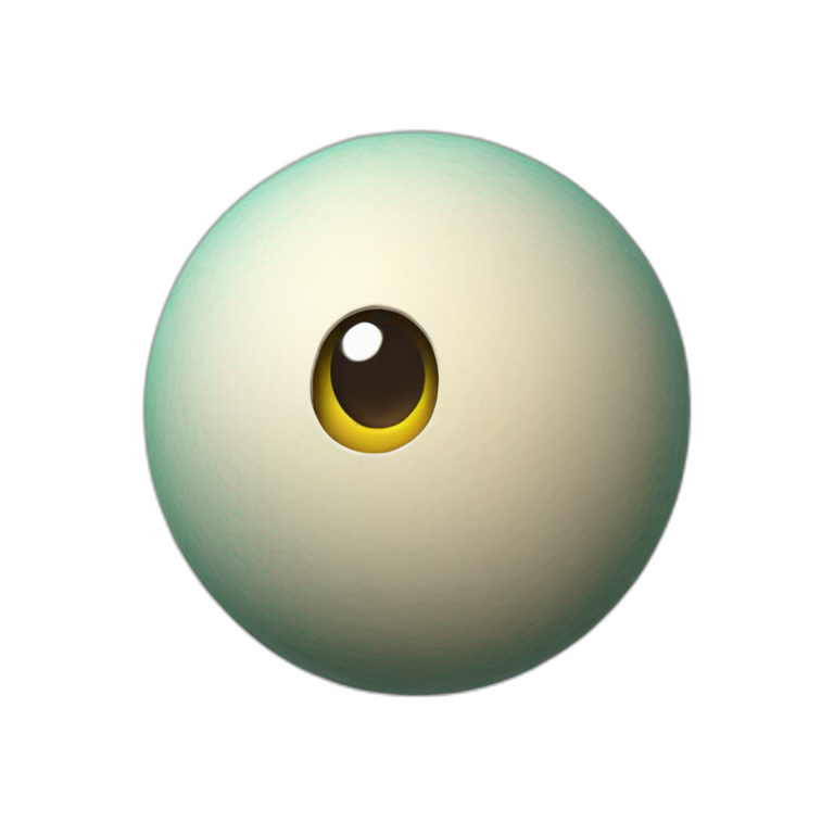 3d sphere with a paint skin texture emoji