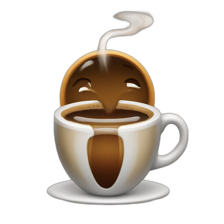 Drinking coffee emoji