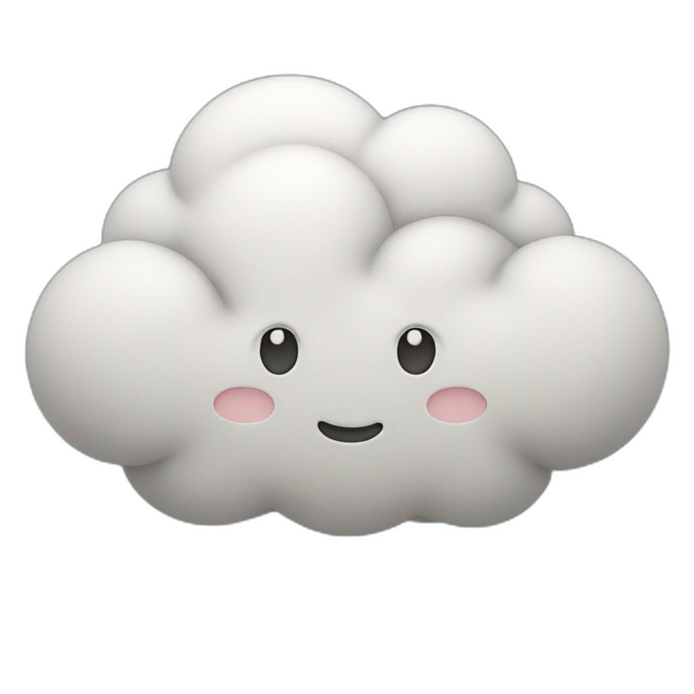 plus one cloud emoji