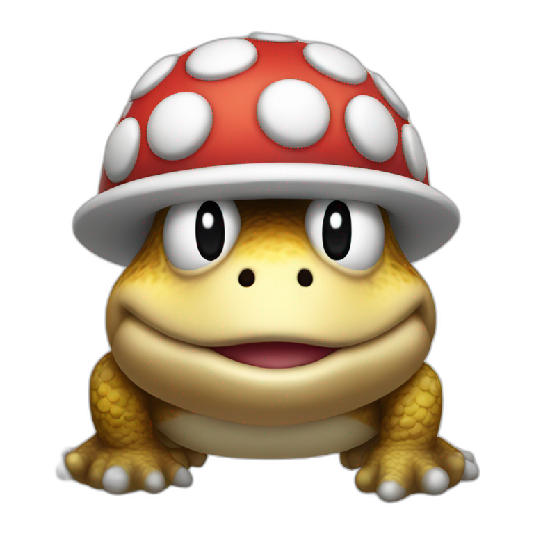 Super Mario toad as manga emoji