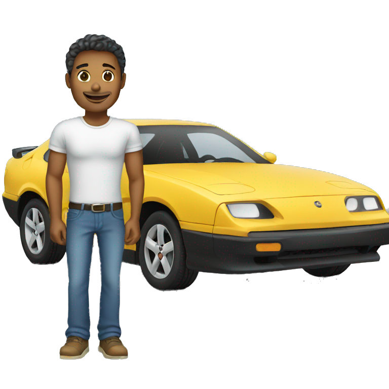 Man in front of car emoji