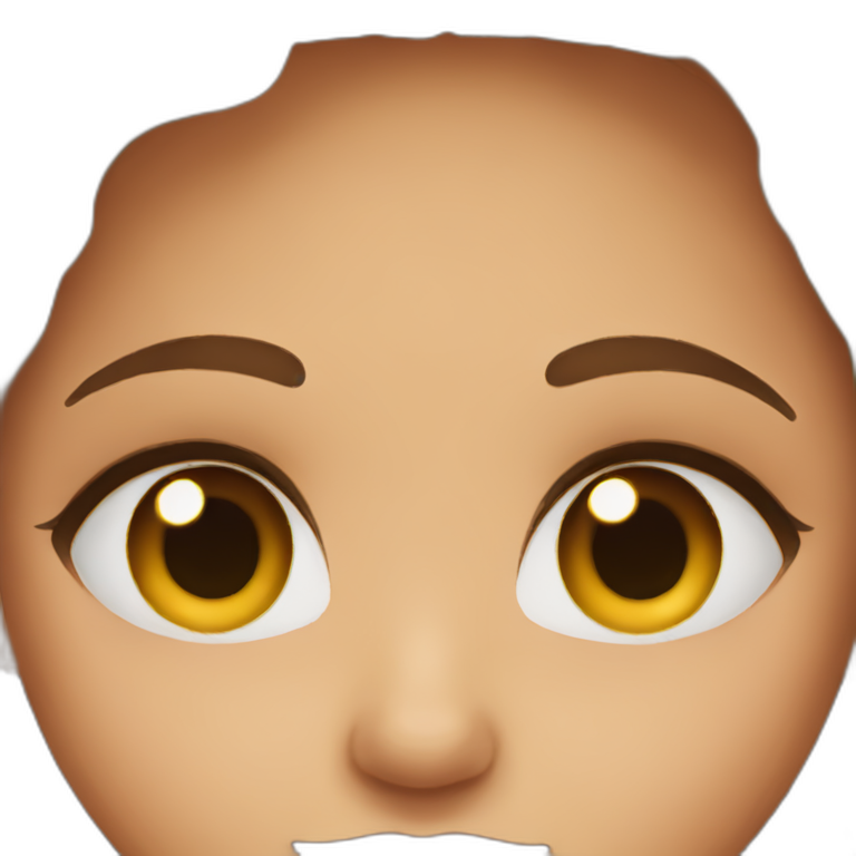 Brown eyed girl emoji
