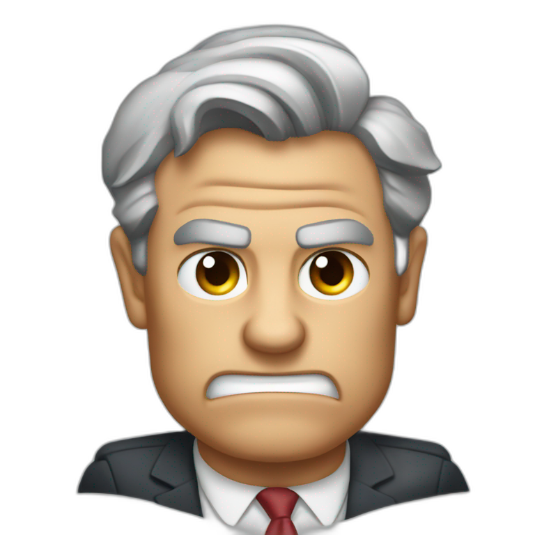 Jerome powell angry with thumbs down emoji