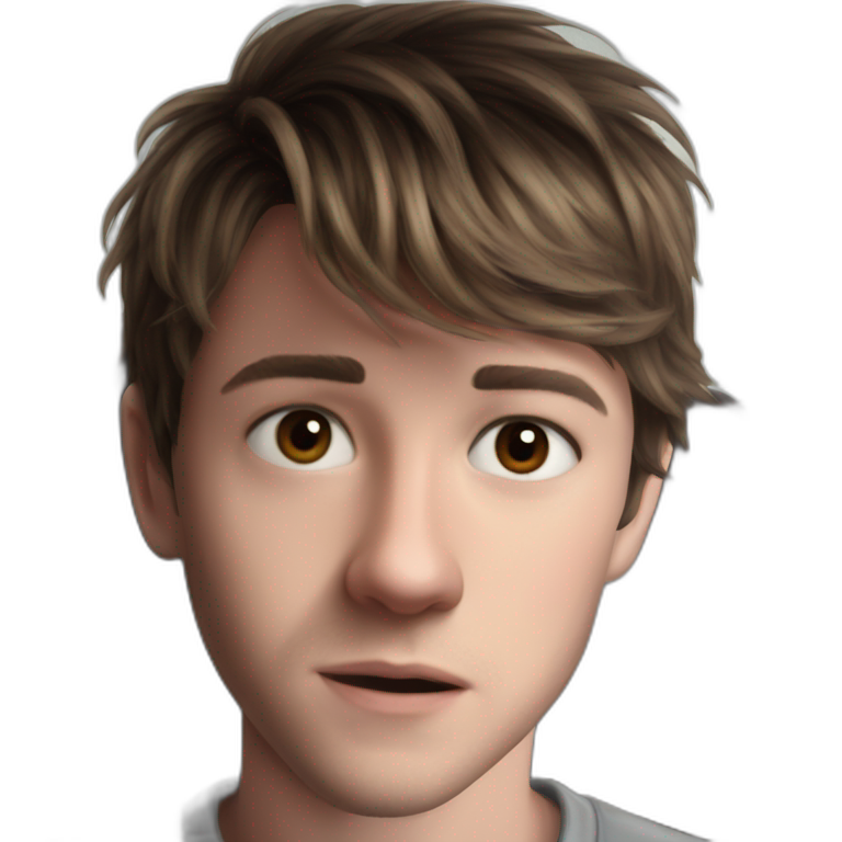 serene boy portrait pose emoji