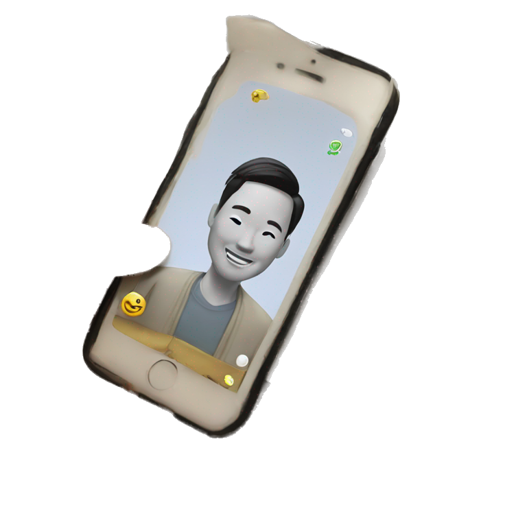 Chinese man makes iPhone emoji