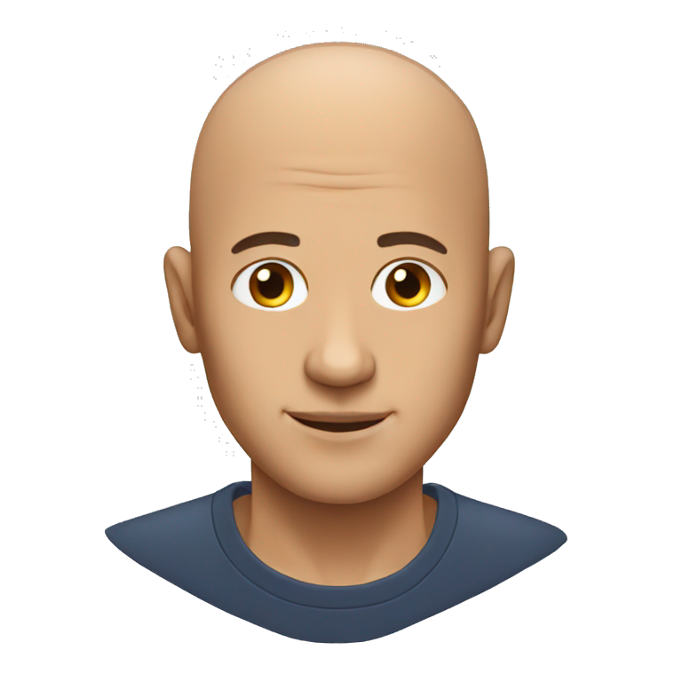 man without hair emoji
