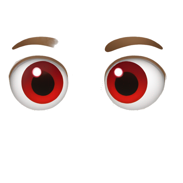 red eyes emoji