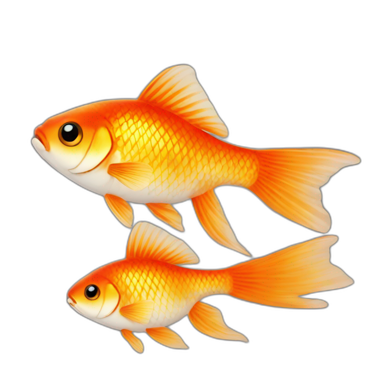 Gold fish red emoji