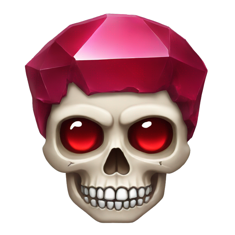 ruby skull emoji