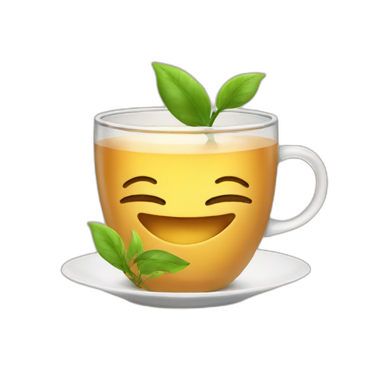 Happy tea emoji