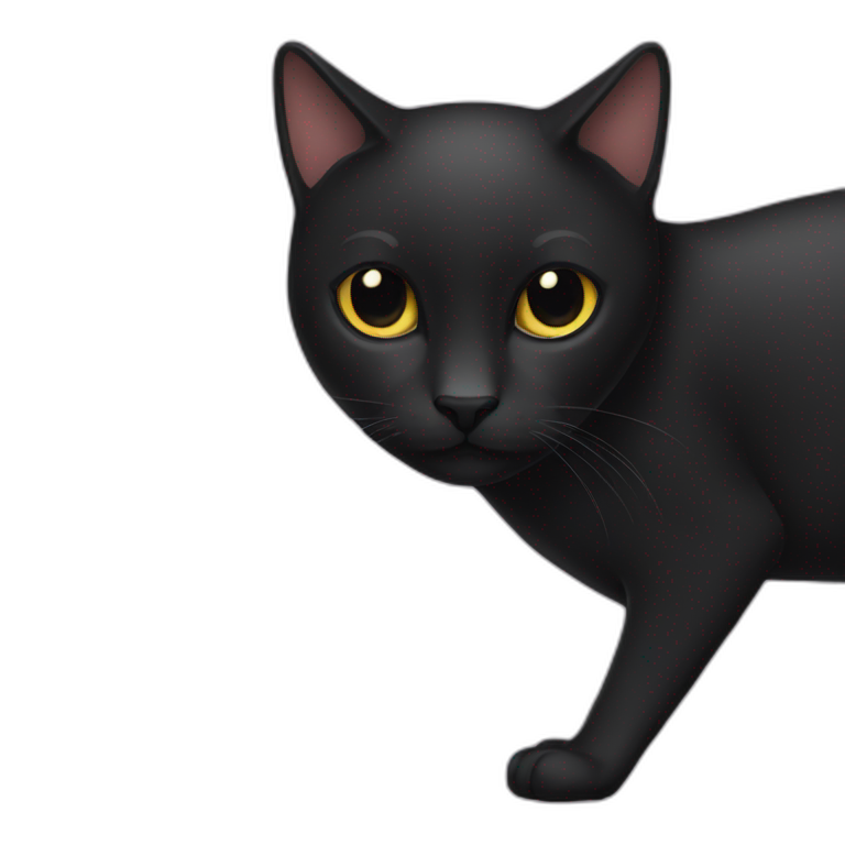 no-tail-black-cat-body emoji
