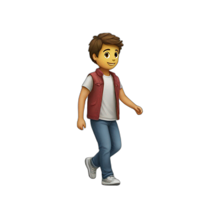 A boy walk with a girl emoji