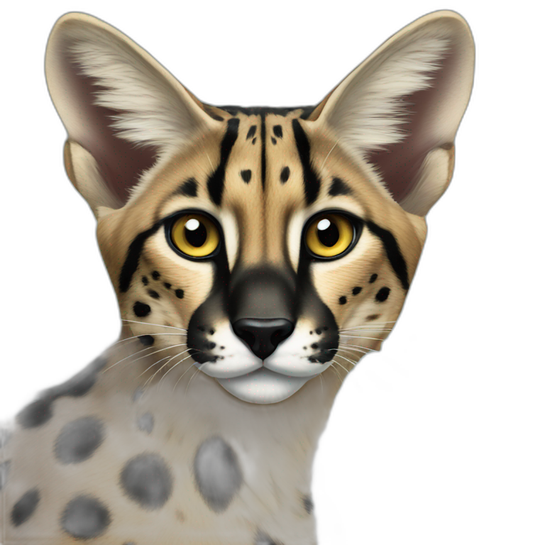 Melanistic Serval emoji