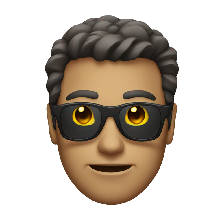 creepy guy with sunglasses on emoji