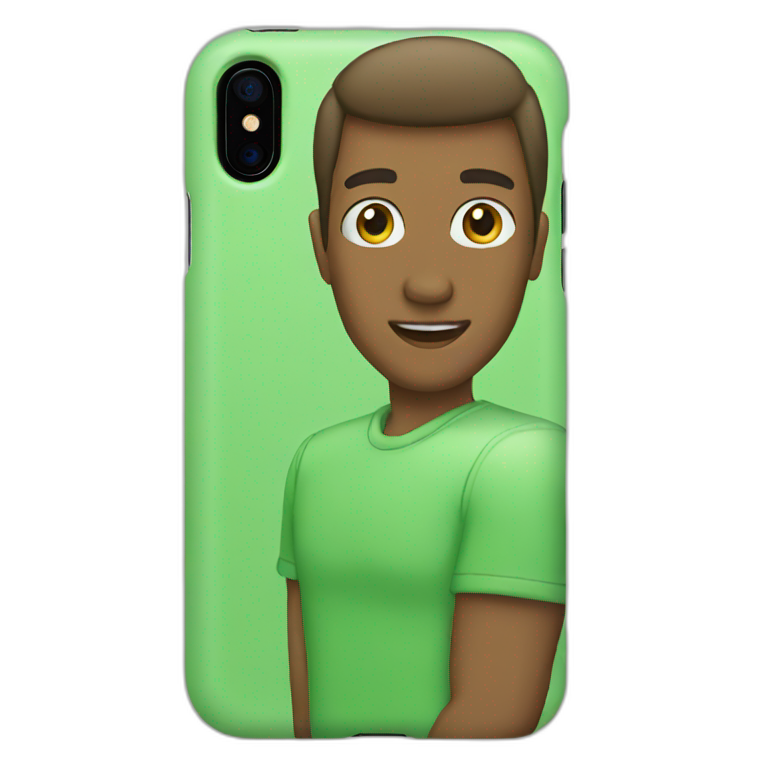 IPhone green case emoji
