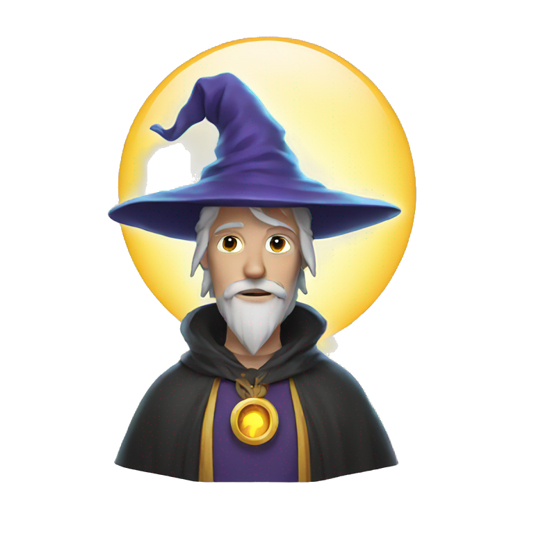 wizard with a halo emoji