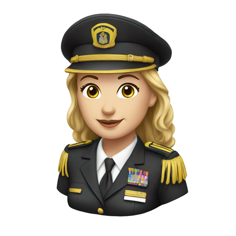 lady captain emoji