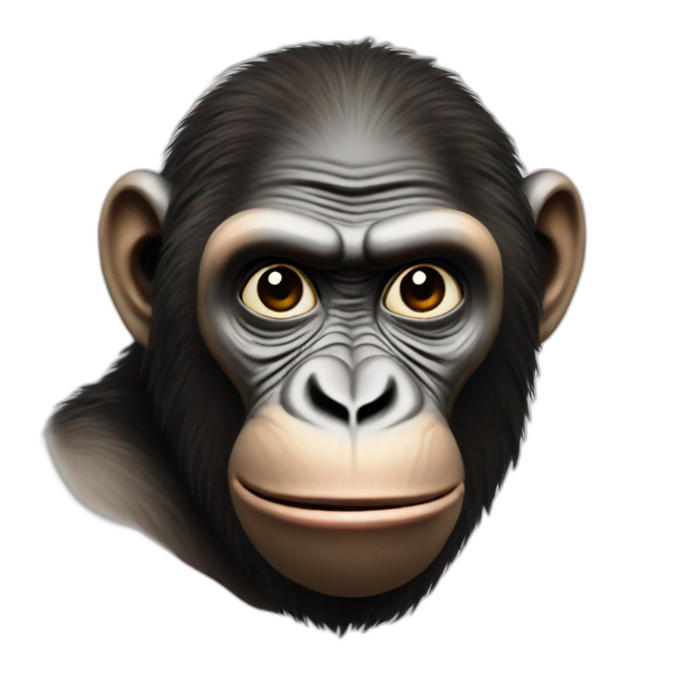 mesmerized ape emoji