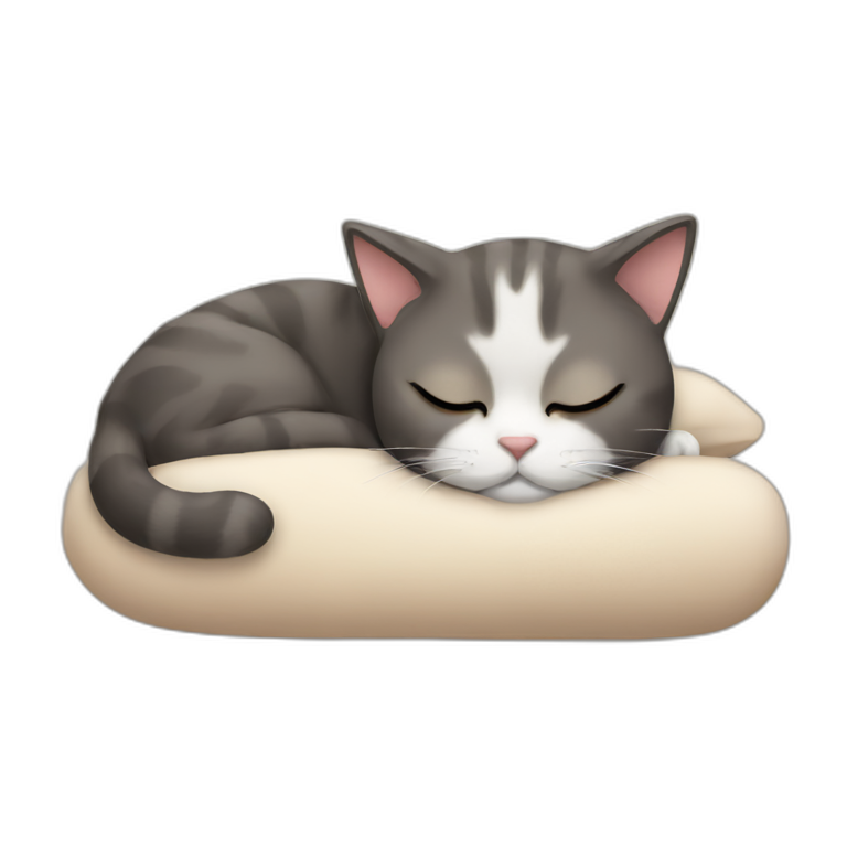 cat sleeping face emoji