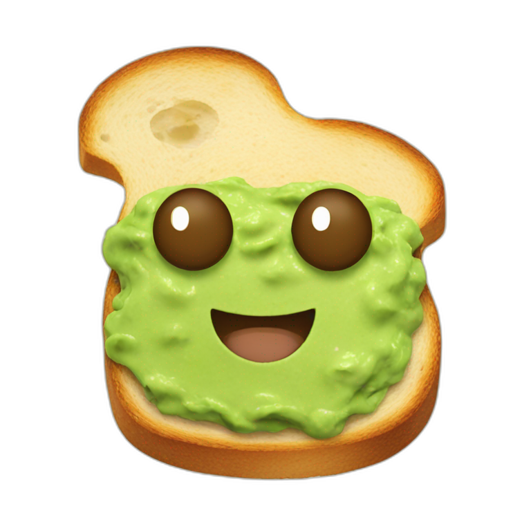 Guacamole Toast emoji