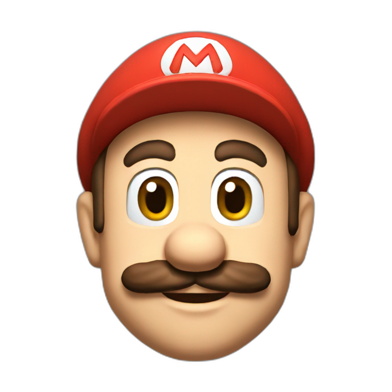 Super Mario is cool emoji