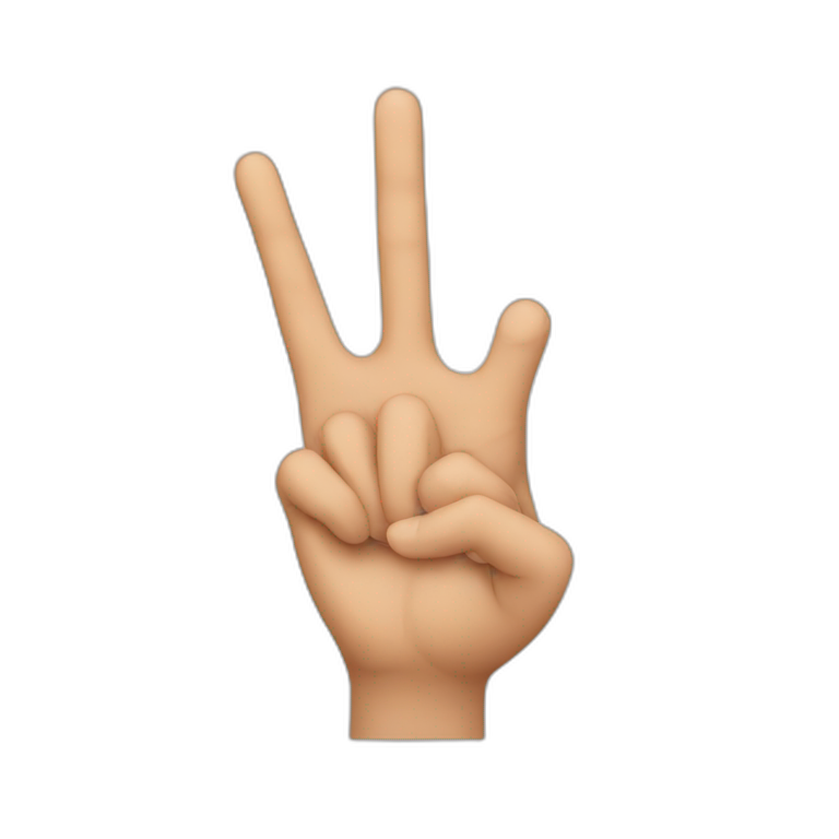 One finger emoji